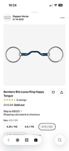 Bomber bit loose ring happy - loose,
